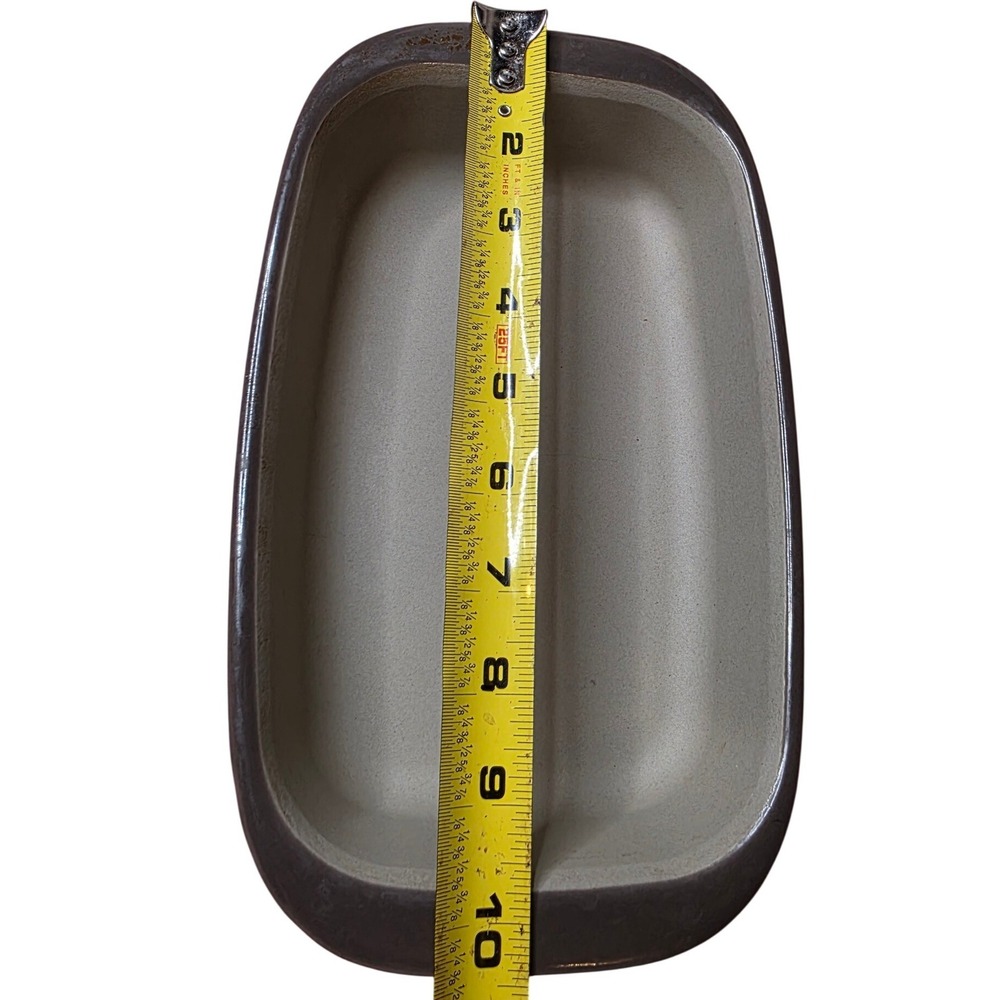Pampered Chef‎ Stoneware Loaf Pan 1164 Gray Glazed Rectangular Baker 1 Qt Lid